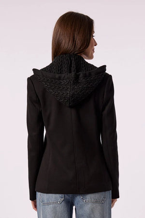 Toasty blazer w/ cable knit insert-Blue Revival 480BRF6