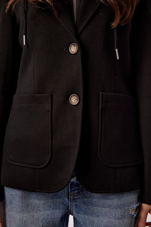 Toasty blazer w/ cable knit insert-Blue Revival 480BRF6