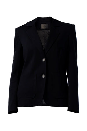 Toasty blazer w/ cable knit insert-Blue Revival 480BRF6