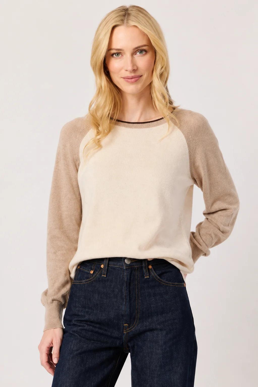 Baseball crew sweater-J Society 24045