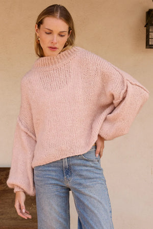 Mock neck sweater-Vintage Havana V1032