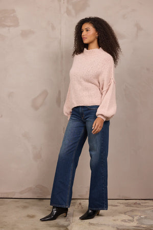Mock neck sweater-Vintage Havana V1032