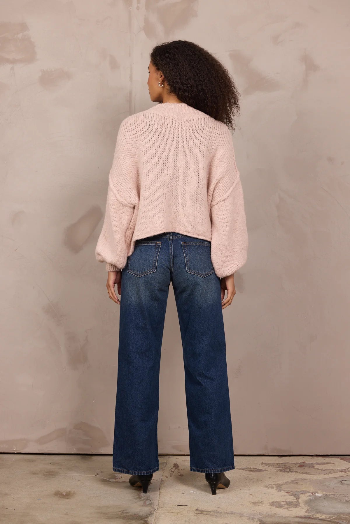 Mock neck sweater-Vintage Havana V1032