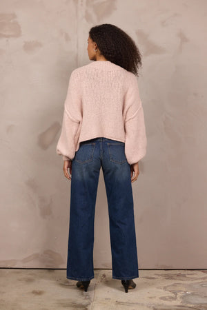 Mock neck sweater-Vintage Havana V1032