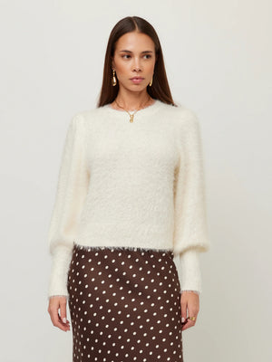 Shirred sleeve sweater-Fifteen Twenty 3F89567