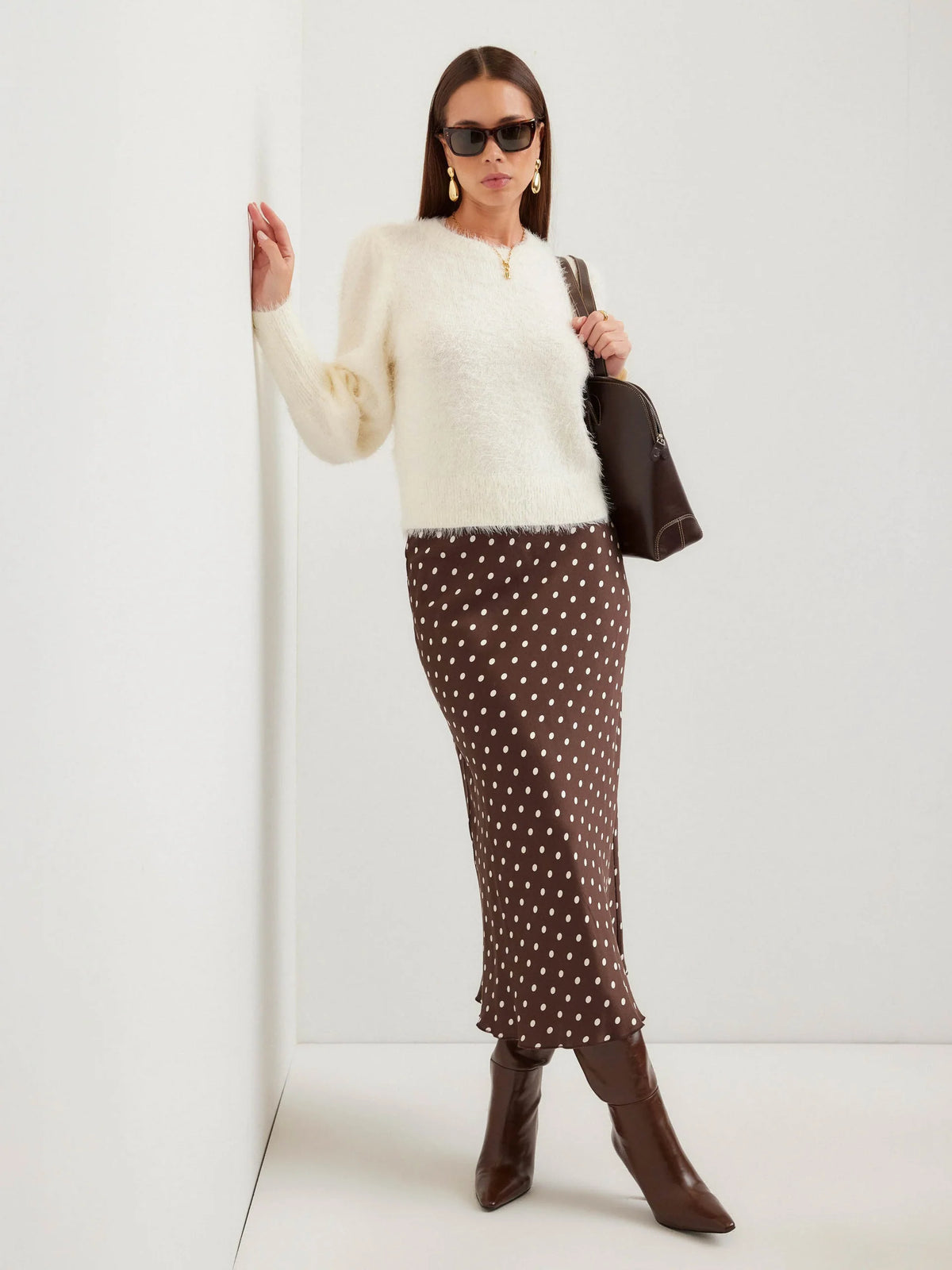 Shirred sleeve sweater-Fifteen Twenty 3F89567