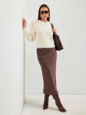 Shirred sleeve sweater-Fifteen Twenty 3F89567