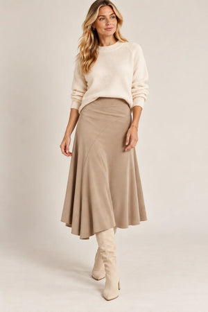Azalea asymmetric vegan suede skt-Lysse 3992