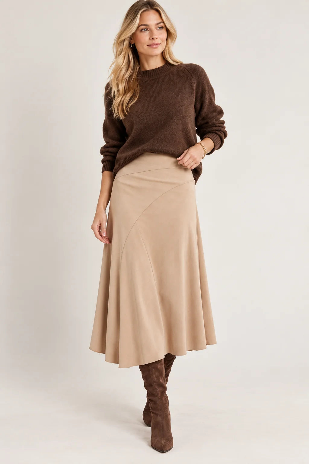 Azalea asymmetric vegan suede skt-Lysse 3992