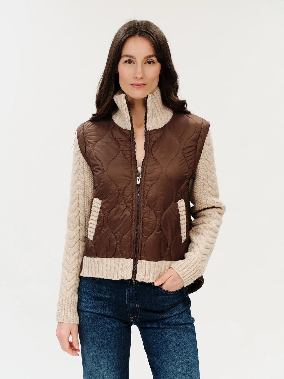 Melanie mixed media jkt-Six Fifty SF5320