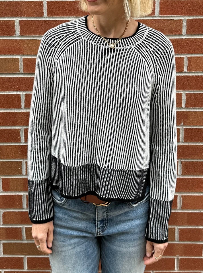 Plaited crew sweater-J society 24085