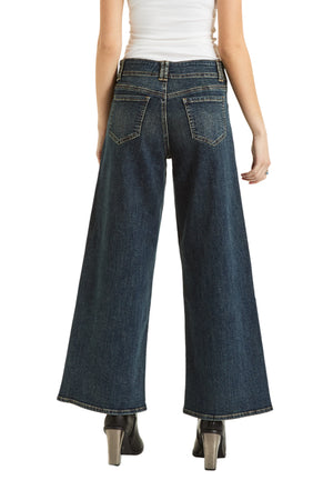 Utility Pocket Wide Leg Jean in Indigo - Tractr Jeans