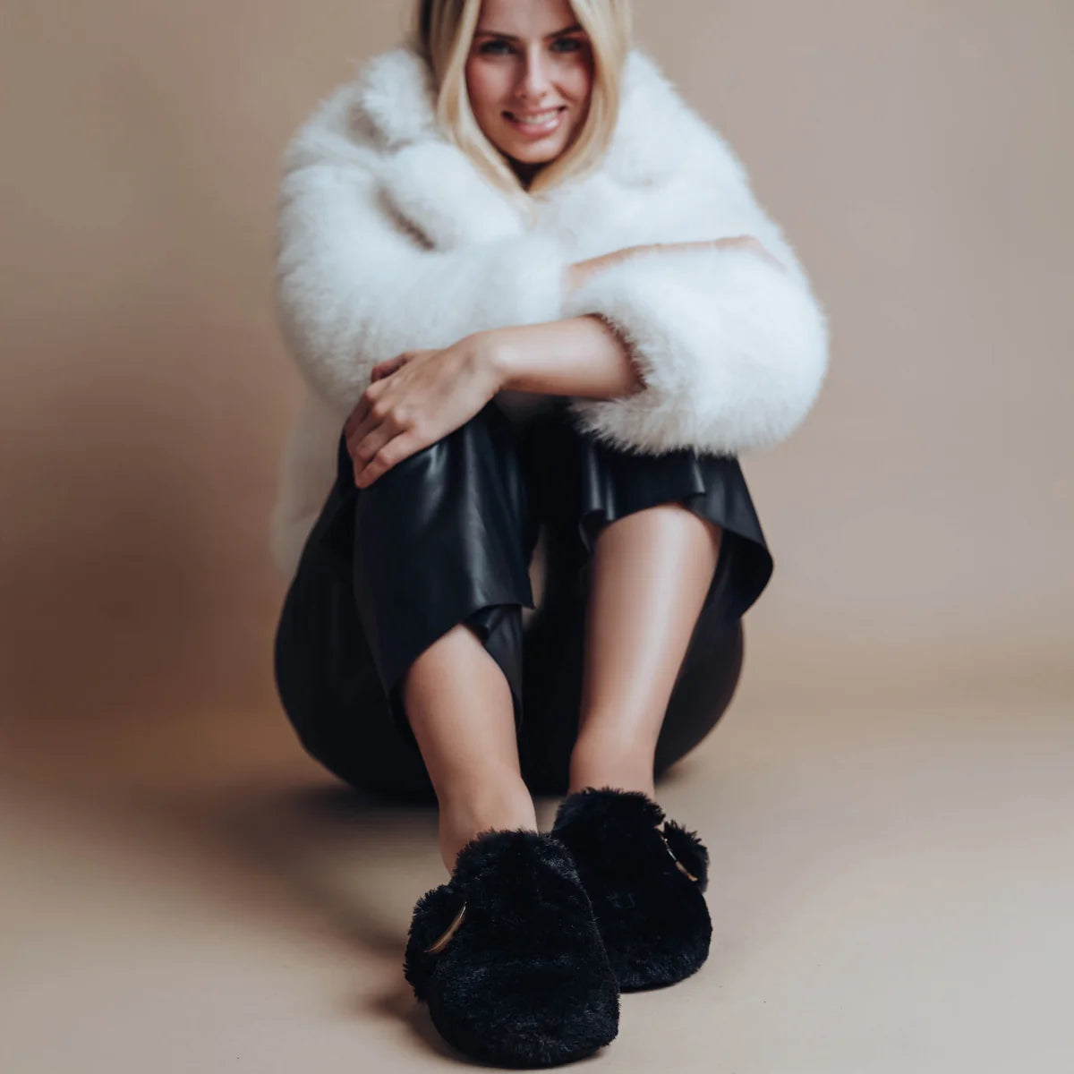 Aspen fur clog-Solei Sea