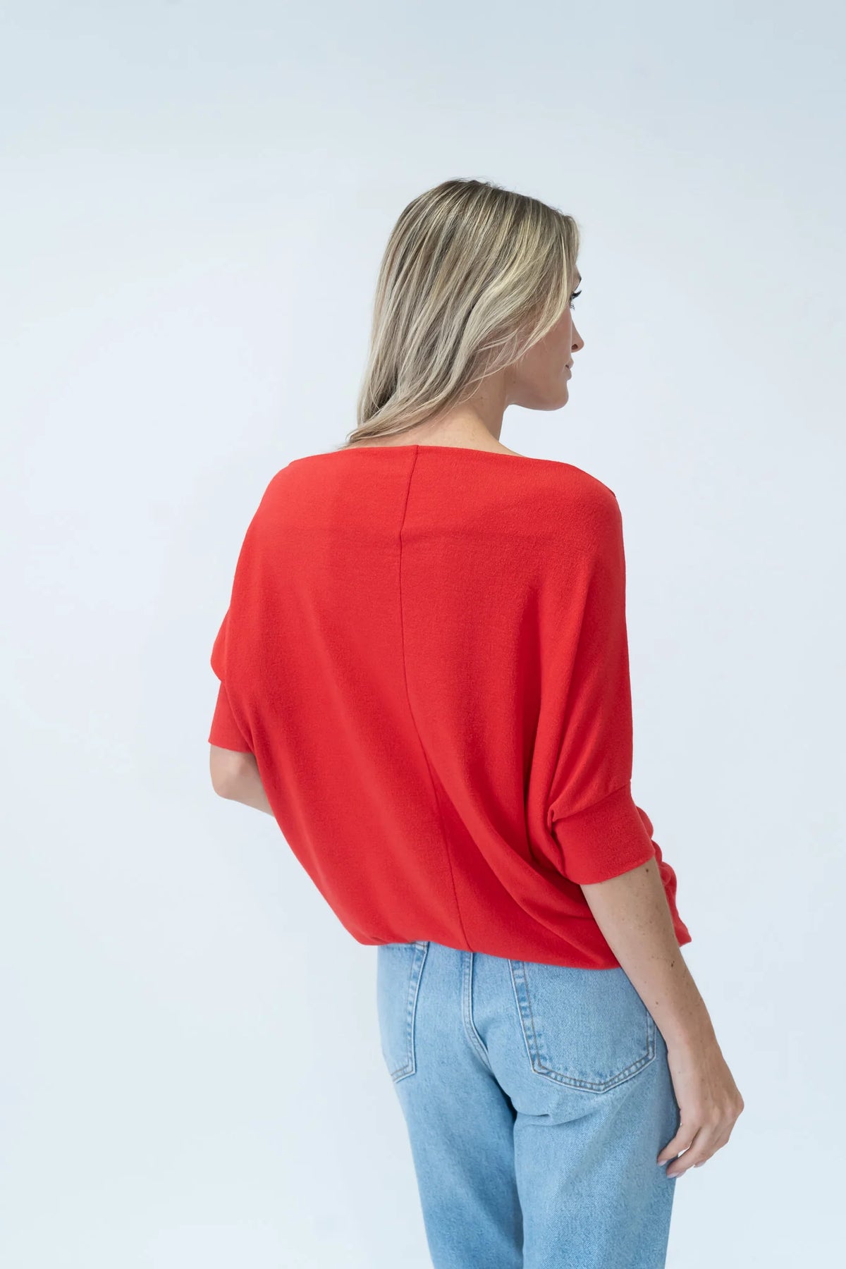 Short sleeve Anywhere top red-Six Fifty SF3037