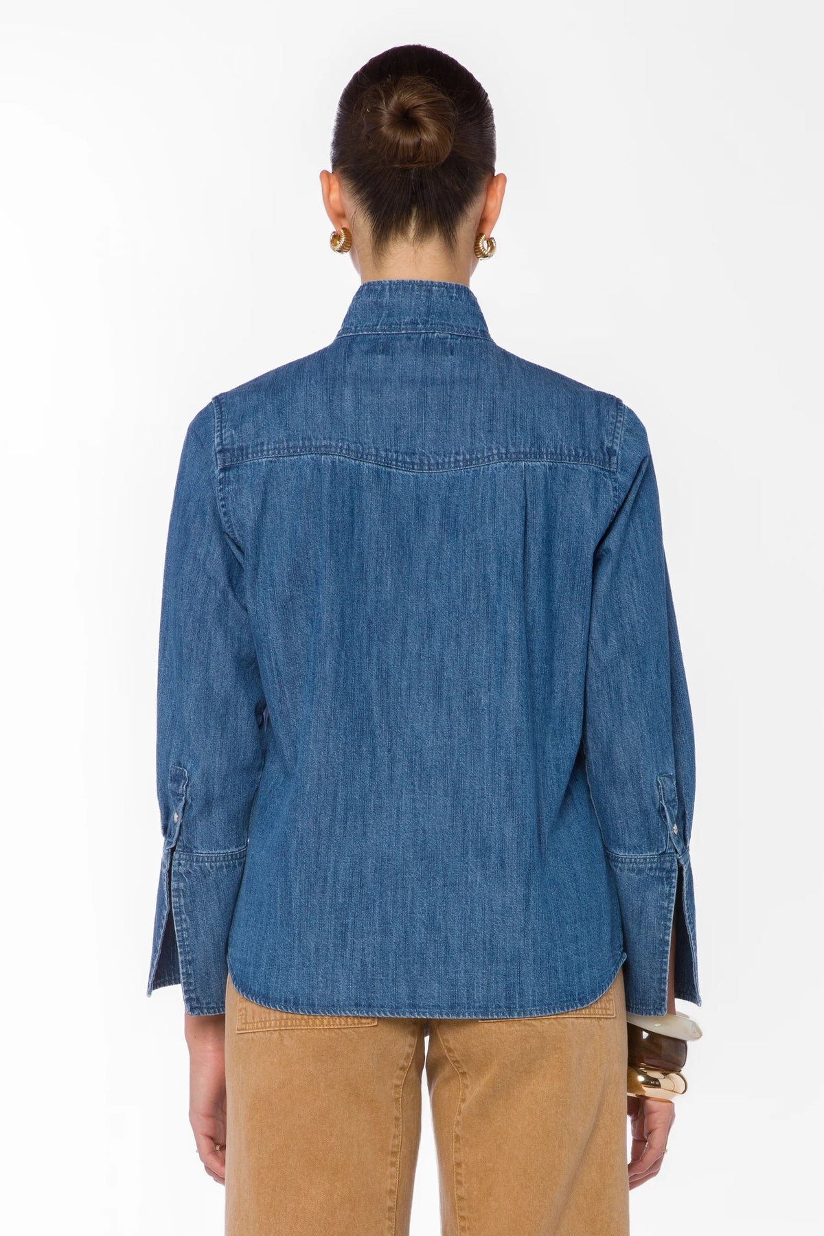 Joline L/S denim shirt-Velvet Heart DJO-25256
