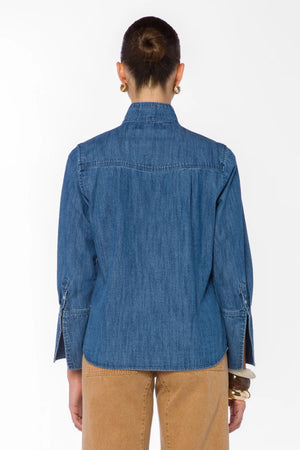 Joline L/S denim shirt-Velvet Heart DJO-25256