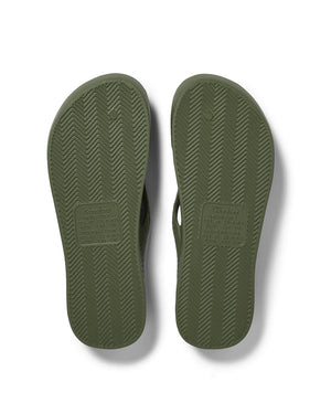 Archies Khaki Green High Arch Flip Flop