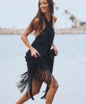 Kate Fringe Dress in Midnight - PQ Swim