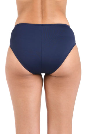 Island Goddess Sash Bottom in Indigo - La Blanca