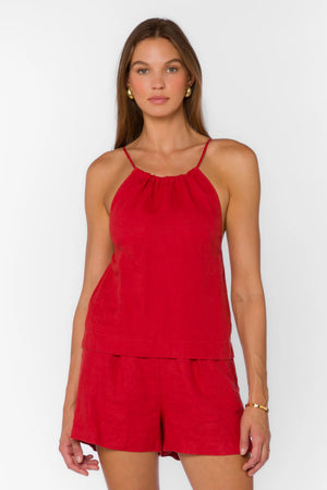 Liezel Tank in Salsa - Velvet Heart
