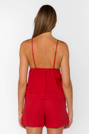 Liezel Tank in Salsa - Velvet Heart