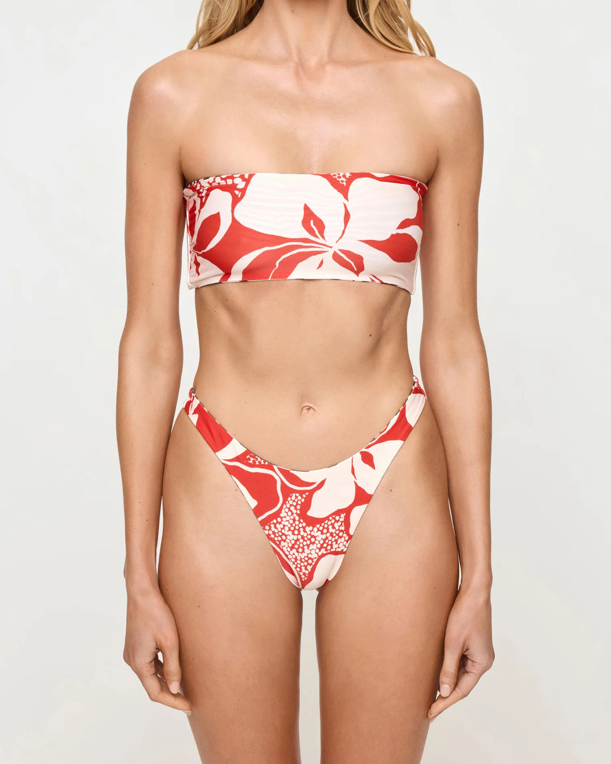 Damian Reversible Bitsy Bottom in Animal Hibiscus Bloom - LSpace