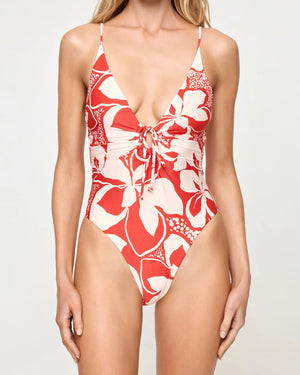 Piper One Piece Swimsuit in Hibiscus Bloom - LSpace