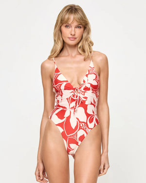Piper One Piece Swimsuit in Hibiscus Bloom - LSpace