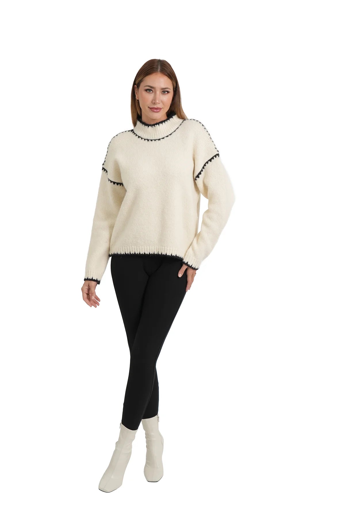 Liv Sweater in Ivory - Love Token