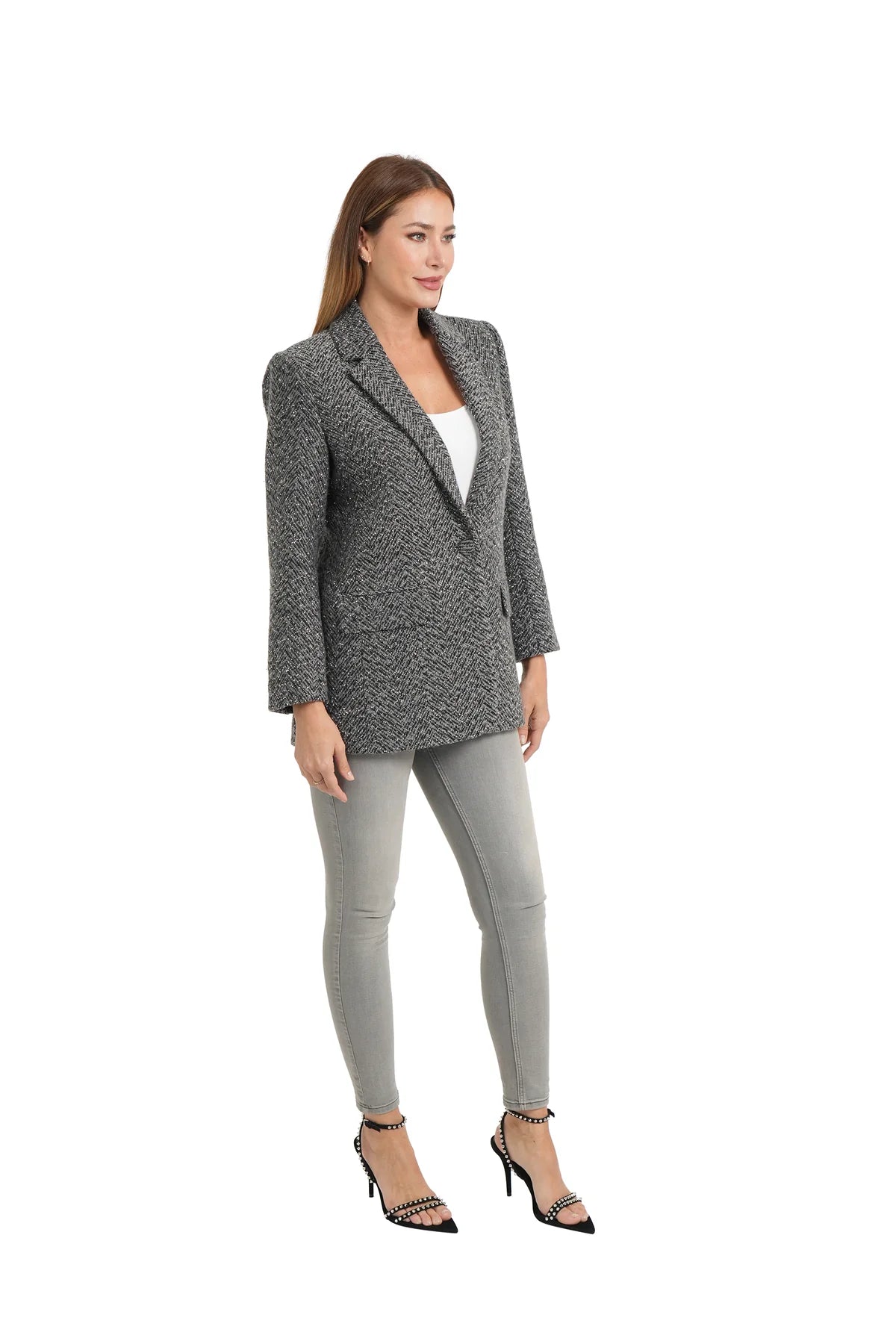 Marco Blazer in Charcoal - Love Token