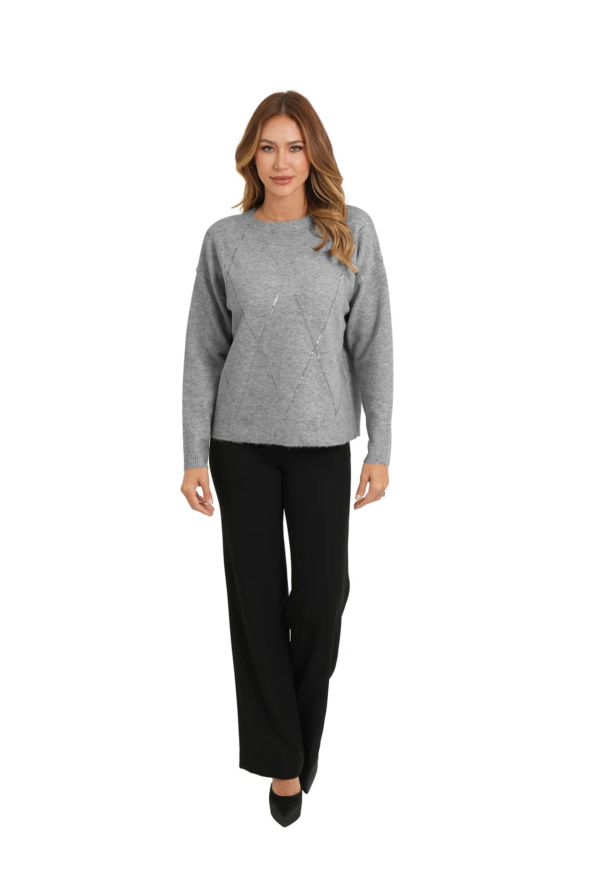 Nicolette Sweater in Gray - Love Token