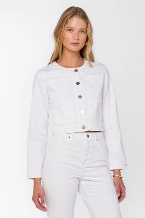 Martini Jacket in White - Velvet Heart