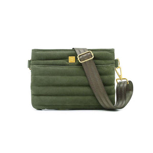 Bum bag 2.0 olive suede-Think Royln