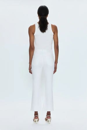 Lennon Crop Jean in Vivid White - Pistola Denim