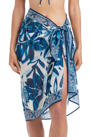 Turning Tides Pareo in Blue - Bleu Rod Beattie
