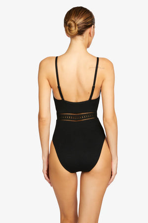 Isabelle Keyhole One Piece in Black - Robin Piccone