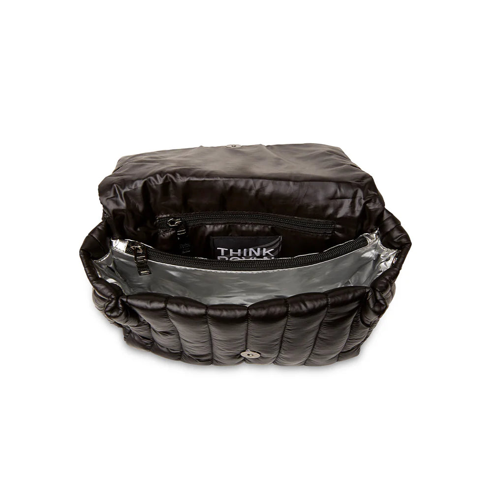 Bar Bag in Shiny Black - Think Royln