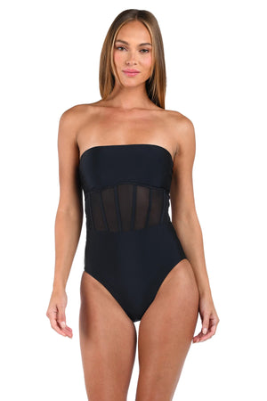 Bandeau One Piece in Black - Sunshine 79