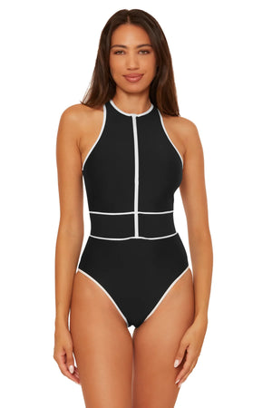 Sport Mode One Piece in Black - Becca