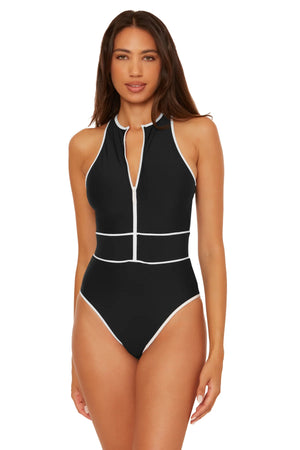 Sport Mode One Piece in Black - Becca
