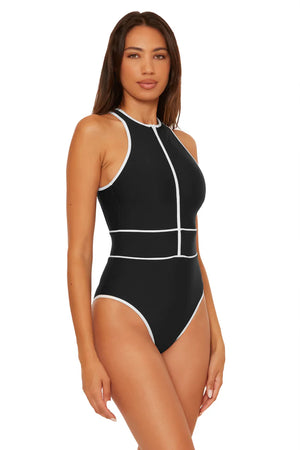 Sport Mode One Piece in Black - Becca