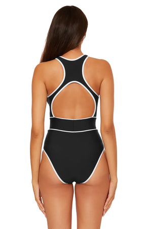 Sport Mode One Piece in Black - Becca