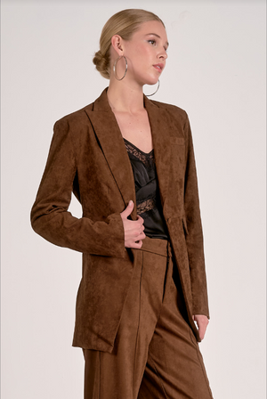 Chocolate blazer-Elan