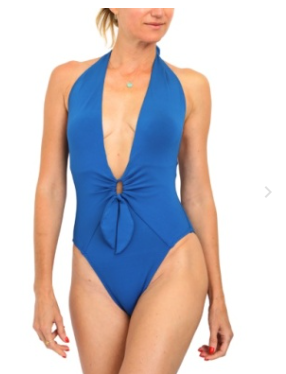 Ava hltr plunge 1pc lapis-Robin Piccone 261717