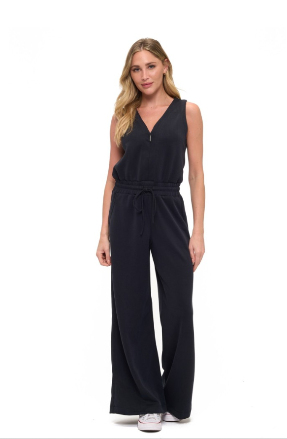Scuba sleeveless jumpsuit-Ariella P646-K490