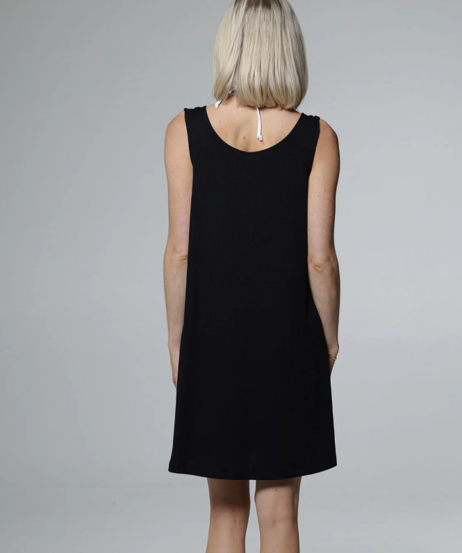 Bondi ring tank dress blk-J. Valdi J29386
