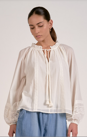 L/s vnk flowy top-Elan WL11662