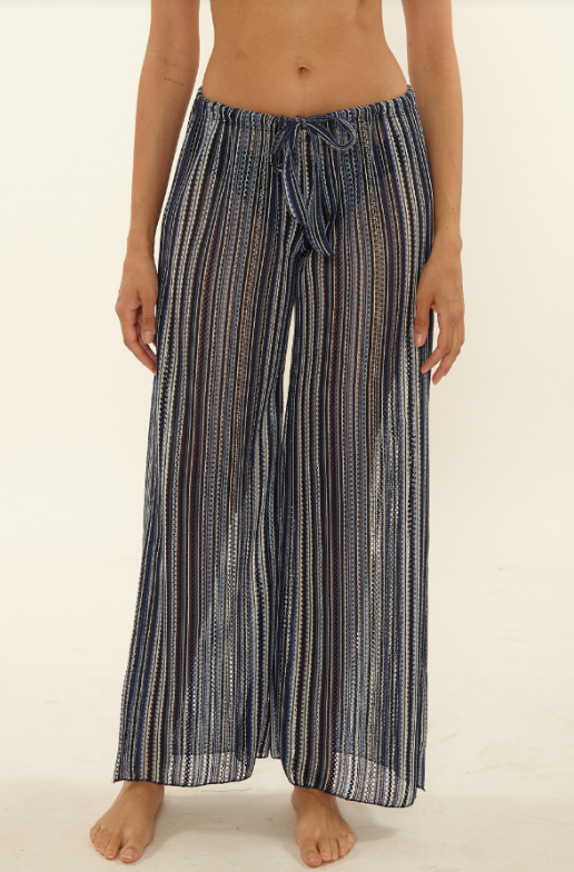 Seaside slit pant lapis-Becca 1051671