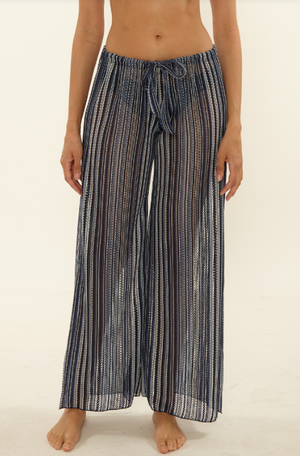 Seaside slit pant lapis-Becca 1051671