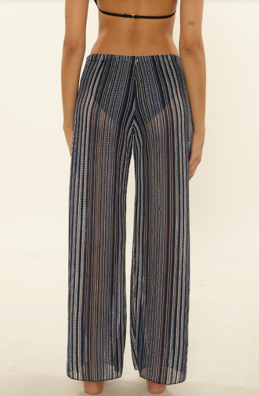 Seaside slit pant lapis-Becca 1051671